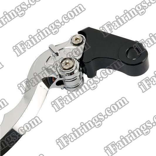Silver CNC blade brake & clutch levers for Kawasaki ZX10R 2006 to 2012 (F-88/K-828). Our levers are designed as a direct replacement of the stock levers but more benefit over the stock ones.