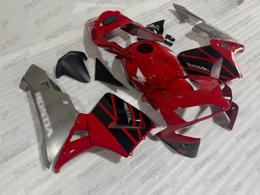 2003 2004 Honda CBR600RR OEM replica fairing kit red and silver