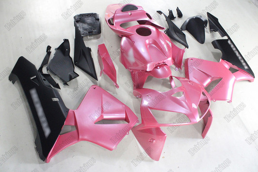 2005 2006 Honda CBR600RR metallic pink_matte black body kits