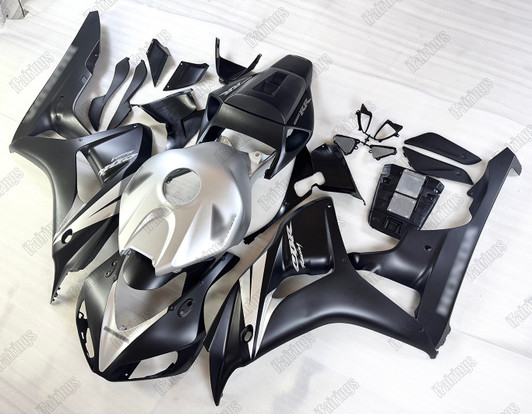 2006 2007 Honda CBR1000RR Fireblade OEM fairing replica matte black_matte silver