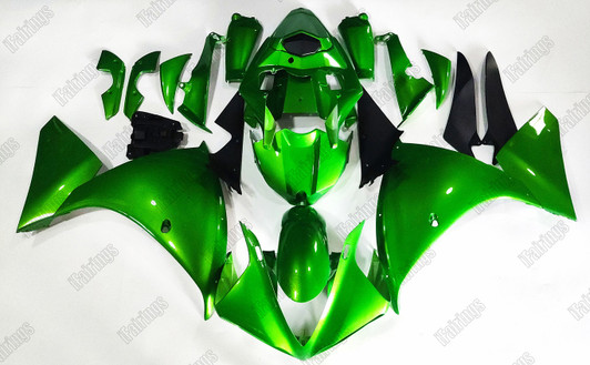 2009 2010 2011 Yamaha YZF R1 candy apple green bodywork