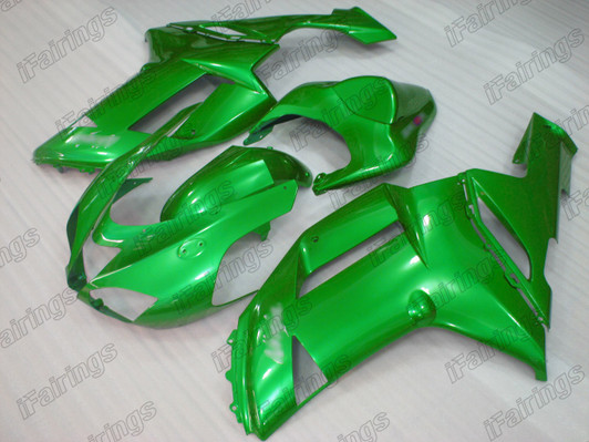 2007 2008 Kawasaki Ninja ZX-6R ZX-6RR 636 candy green fairings 2007 2008 Kawasaki Ninja ZX-6R ZX-6RR 636 candy green fairings