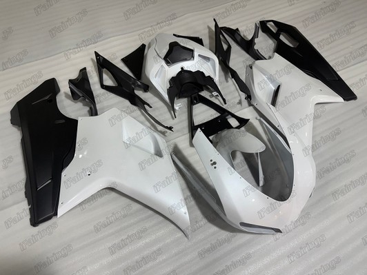 Ducati 848 EVO 1098 1198 pearl white fairing kit