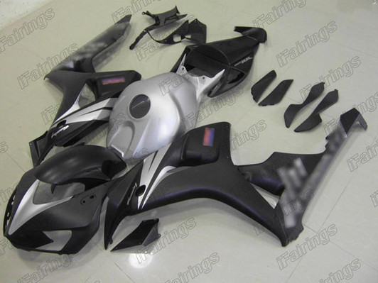 2006 2007 HONDA CBR1000RR FireBlade custom fairing matte black and matte silver paint. 2006 2007 HONDA CBR1000RR FireBlade custom fairing matte black and matte silver paint.