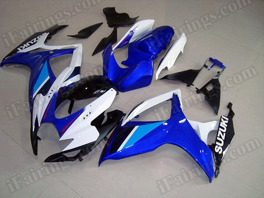 aftermarket fairings and bodywork for 2006 2007 Suzuki GSX R 600/750, this motorcycle fairings are replacement plastic with various graphics, they are top quality and oem fairing quality comparable. All the bodywork panels are pre-drilled and 100% precise fit factory bike. aftermarket fairings and bodywork for 2006 2007 Suzuki GSX R 600/750, this motorcycle fairings are replacement plastic with various graphics, they are top quality and oem fairing quality comparable. All the bodywork panels are pre-drilled and 100% precise fit factory bike.