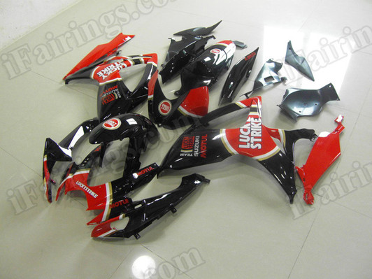aftermarket fairings and bodywork for 2006 2007 Suzuki GSX R 600/750, this motorcycle fairings are replacement plastic with various graphics,  they are top quality and oem fairing quality comparable. All the bodywork panels are pre-drilled and 100% precise fit factory bike.