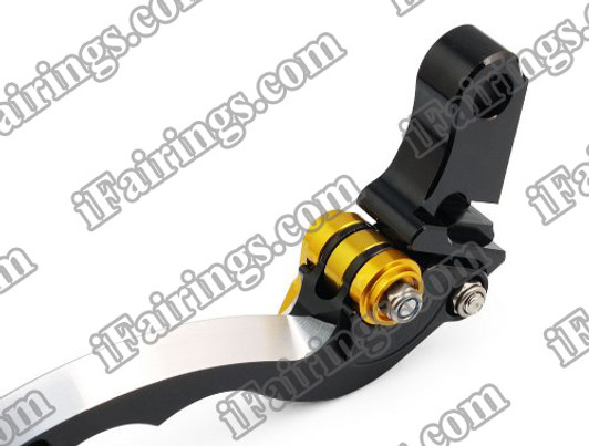 iFairings Levers are manufactured from quality CNC T-6 billet aluminum and offer effortless adjustments with 6-position adjusters that slide over ball bearings and snap securely into place. They are anodized with beautiful glossy and vibrant finish, which increases resistance to corrosion and wear. 