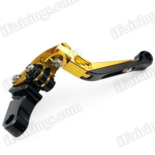 iFairings Levers are manufactured from quality CNC T-6 billet aluminum and offer effortless adjustments with 6-position adjusters that slide over ball bearings and snap securely into place. They are anodized with beautiful glossy and vibrant finish, which increases resistance to corrosion and wear. 
