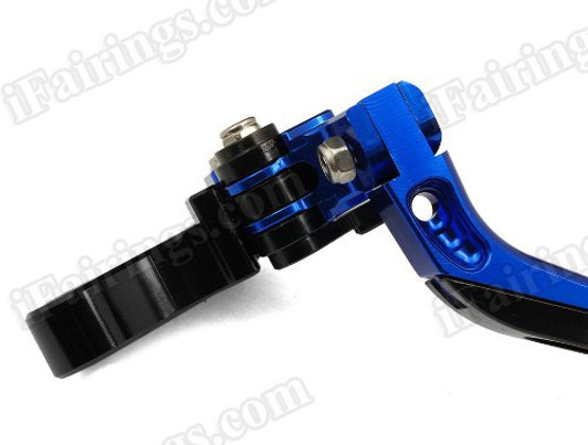 iFairings Levers are manufactured from quality CNC T-6 billet aluminum and offer effortless adjustments with 6-position adjusters that slide over ball bearings and snap securely into place. They are anodized with beautiful glossy and vibrant finish, which increases resistance to corrosion and wear. 