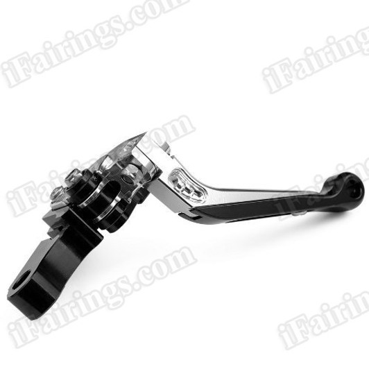 iFairings Levers are manufactured from quality CNC T-6 billet aluminum and offer effortless adjustments with 6-position adjusters that slide over ball bearings and snap securely into place. They are anodized with beautiful glossy and vibrant finish, which increases resistance to corrosion and wear. 
