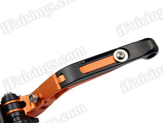 iFairings Levers are manufactured from quality CNC T-6 billet aluminum and offer effortless adjustments with 6-position adjusters that slide over ball bearings and snap securely into place. They are anodized with beautiful glossy and vibrant finish, which increases resistance to corrosion and wear. 