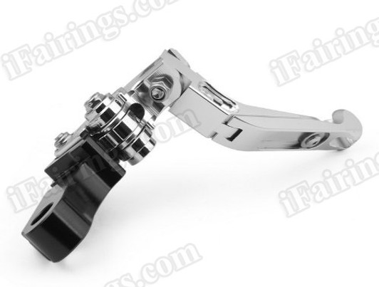 iFairings Levers are manufactured from quality CNC T-6 billet aluminum and offer effortless adjustments with 6-position adjusters that slide over ball bearings and snap securely into place. They are anodized with beautiful glossy and vibrant finish, which increases resistance to corrosion and wear. 