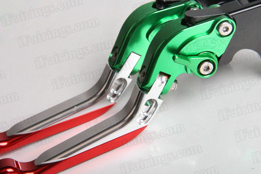 Extendable levers are CNC machined from aircraft grade 6061 T6 billet Aluminium, they are stock levers replacement with more color available.  