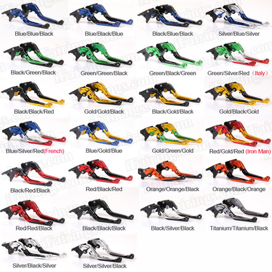 Extendable levers are CNC machined from aircraft grade 6061 T6 billet Aluminium, they are stock levers replacement with more color available.  