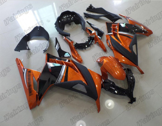 kawasaki Ninja 300 EX300 ZX300 orange and black fairing kit kawasaki Ninja 300 EX300 ZX300 orange and black fairing kit
