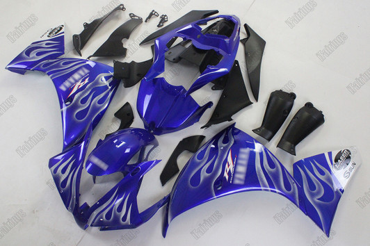 2012 2013 2014 Yamaha YZF R1 white flame fairing kit