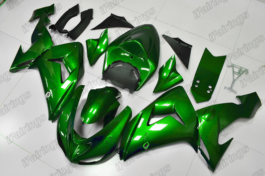 2006 2007 Kawasaki Ninja ZX-10R ZX-10RR candy green fairings 2006 2007 Kawasaki Ninja ZX-10R ZX-10RR candy green fairings