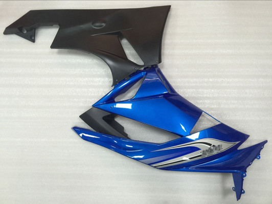 2009 2010 2011 2012 Kawasaki Ninja ZX-6R blue and black fairings