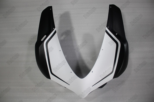 Ducati 899 1199 Panigale Corse matte white and matte black cowling