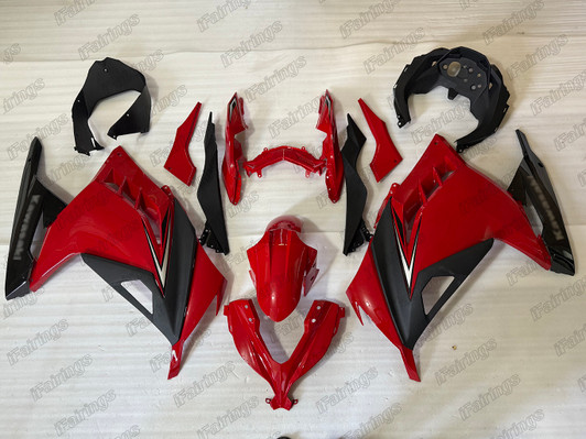 Kawasaki Ninja 300 ZX300 red fairing kit