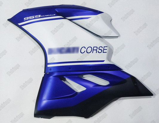 Ducati 959 1299 Panigale matte blue_matte white panels