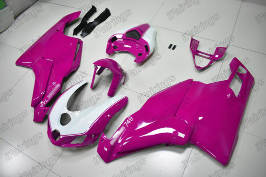 2005 2006 Ducati 749 999 pink and white fairing 2005 2006 Ducati 749 999 pink and white fairing