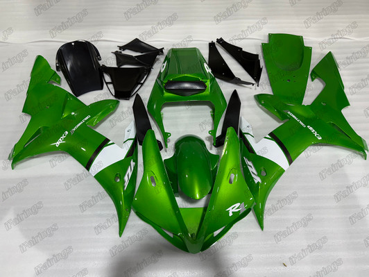 2002 2003 Yamaha YZF-R1 candy apple green bodywork