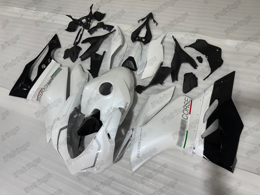 Ducati 959 Panigale 1299 Panigale custom fairings white_black