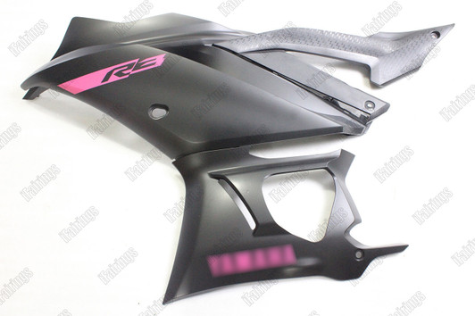 2019 2020 2021 2022 2023 2024 Yamaha YZF R3 matte black plastic kit