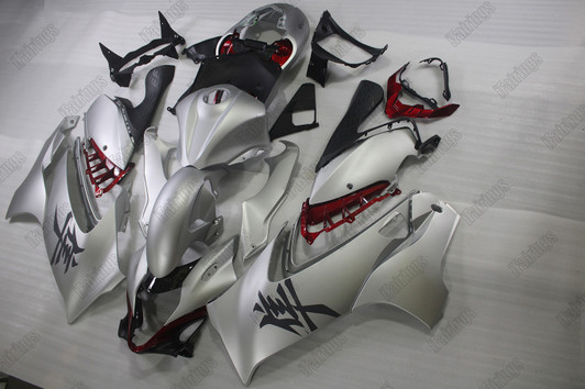 2021 2022 2023 2024 Suzuki Hayabusa GSX1300R matte silver/candy red fairing kit
