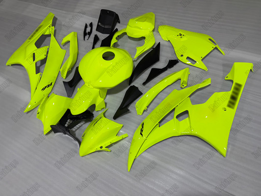 2006 2007 Yamaha YZF-R6 Neon Yellow Fluorescent Yellow fairing kit