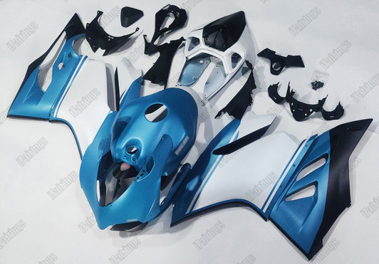 Ducati 899 1199 Panigale blue_white fairing kit