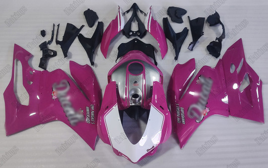 Ducati 899 1199 Panigale custom pink bodywork