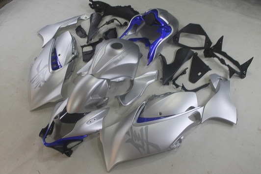 2021 2022 2023 2024 2025 Suzuki Hayabusa GSX1300R matte white/candy blue fairing kit