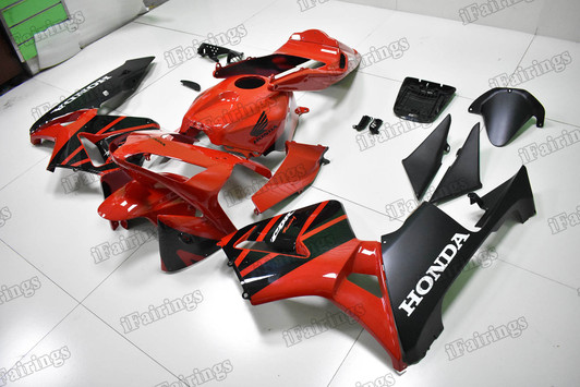 Motorcycle fairings for Honda CBR600RR 2003 2004 red and black color scheme