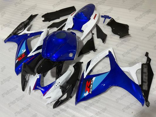 2006-2007 Suzuki GSX-R600/750 K6 K7 OEM replica fairing kit white/blue/black
