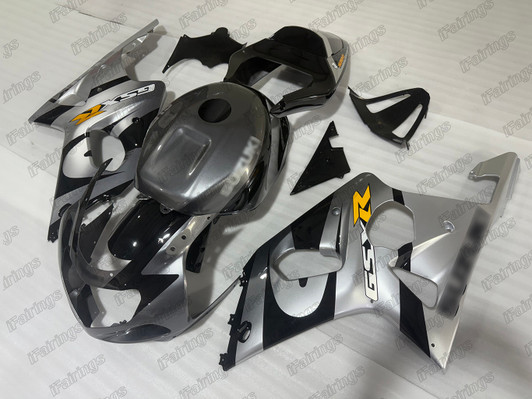 2000 2001 2002 Suzuki GSX-R1000 K1 K2 gray silver and black fairing kit