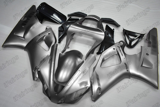2000 2001 Yamaha YZF-R1 matte silver fairings. 2000 2001 Yamaha YZF-R1 matte silver fairings.