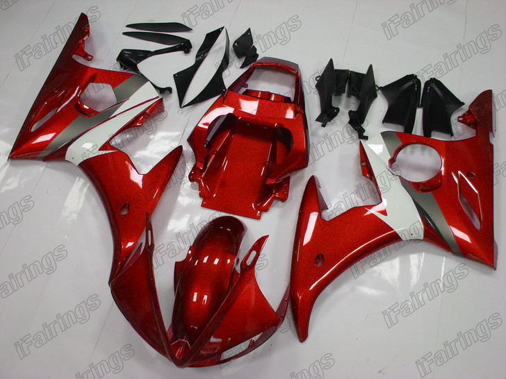 2003 2004 2005 Yamaha YZF-R6 candy red fairing kit