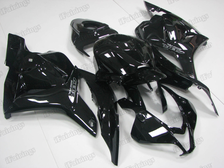 2009 2010 2011 2012 Honda CBR600RR aftermarket fairing gloss black metallic
