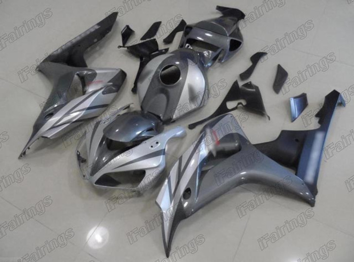 2006 2007 HONDA CBR1000RR Fireblade custom fairing silver gray and black