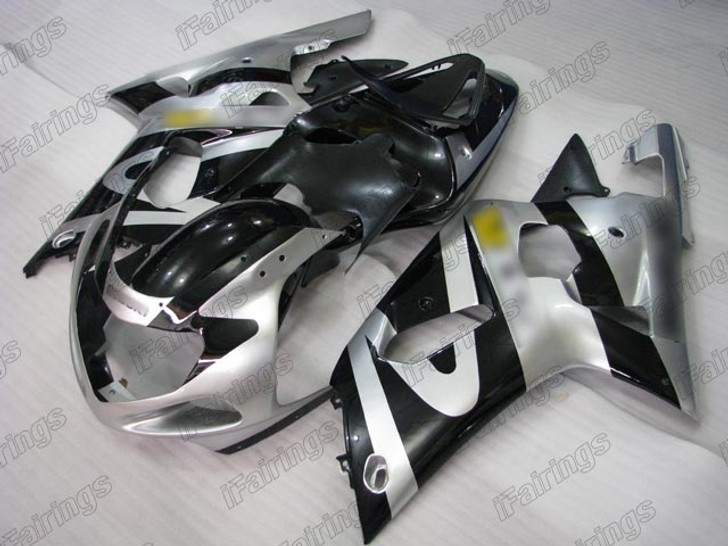 2001 2002 2003 Suzuki GSXR 600/750 silver and black fairing