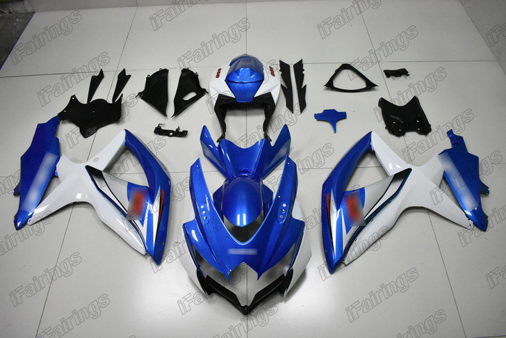 2008 2009 2010 Suzuki GSXR600 GSXR750 original fairing blue and white