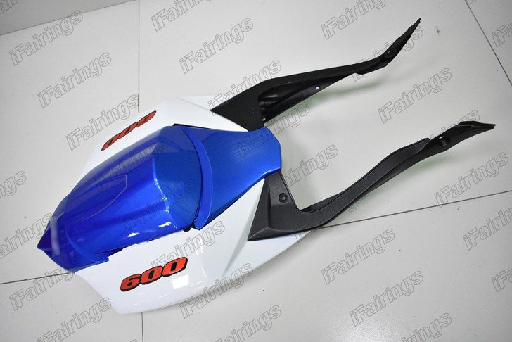 2008 2009 2010 Suzuki GSXR600 GSXR750 tail fairing blue and white
