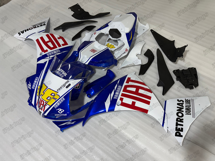 Aftermarket fairing for 2009 2010 2011 Yamaha YZF-R1 Fiat livery.