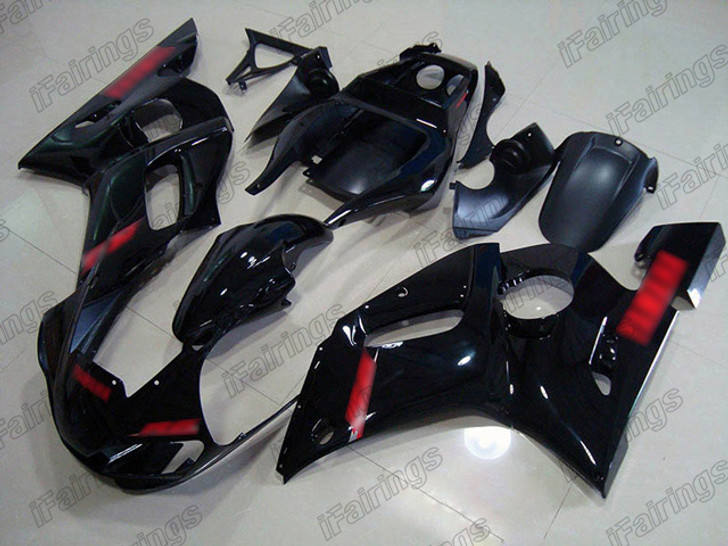 1999 2000 2001 2002 Yamaha YZF-R6 gloss black fairings