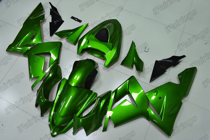 2004 2005 Kawasaki Ninja ZX-10R candy apple green fairings