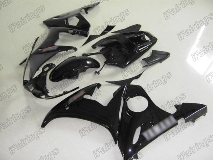 2003 2004 2005 Yamaha YZF-R6 gloss black fairings