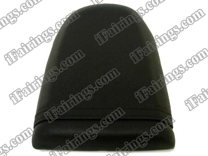 Black rear pillion passenger seat for 2001 2002 2003 Suzuki GSXR 600/750. it is made of synthetic Leather, high-density foam, high quality ABS plastic and comes with all the mounting brackets.