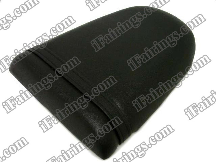 Black rear pillion passenger seat for 2001 2002 2003 Suzuki GSXR 600/750. it is made of synthetic Leather, high-density foam, high quality ABS plastic and comes with all the mounting brackets.